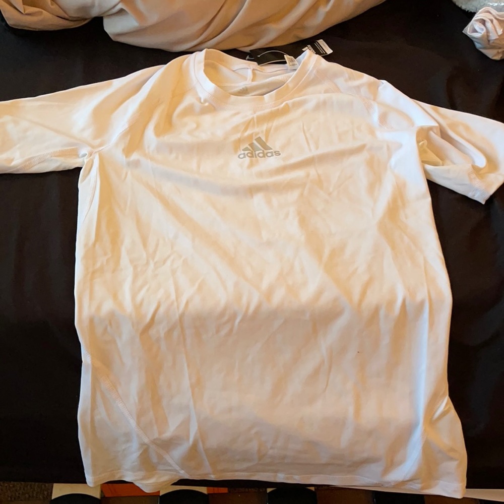 Adidas white under armor women’s medium